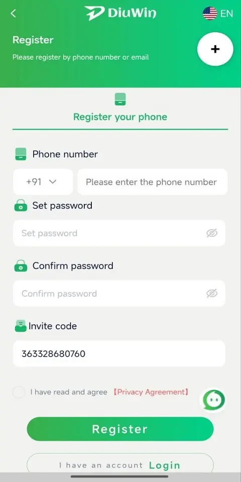 How to register for Diuwin login game easily and start playing