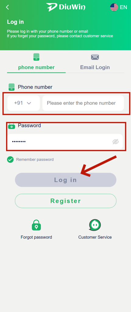 Diuwin game login page – secure access to 2,000+ online games