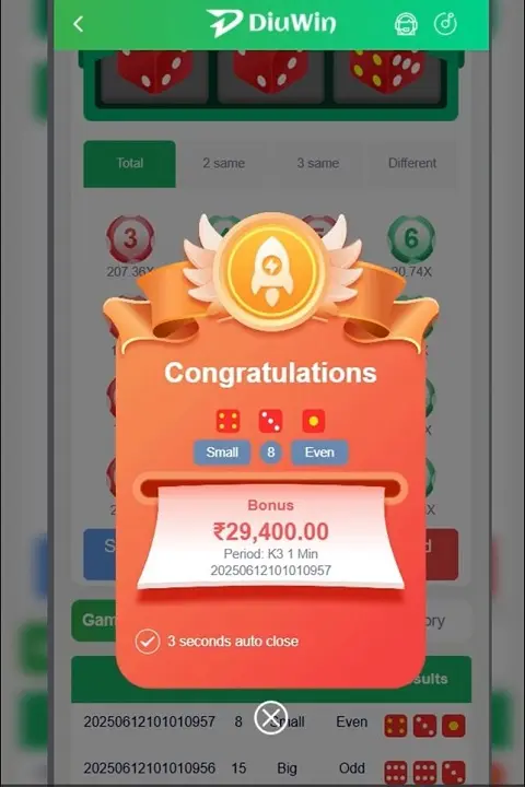 Diuwin game online color prediction to win big bonus